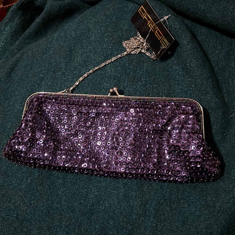 Purple Sequence Cocktail Bag